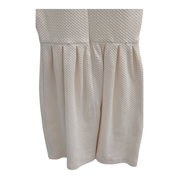Anthropologie Ganni White Cream Textured Dress Size XS. SIZE 2 - Picture 6 of 8